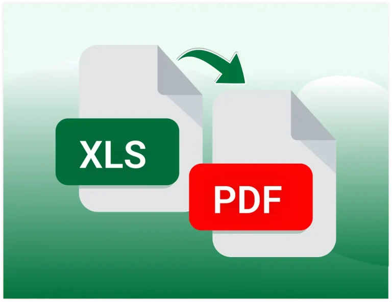 Excel to PDF conversion illustration
