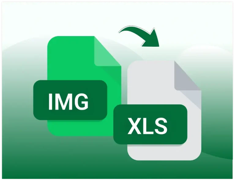 Image to Excel conversion illustration