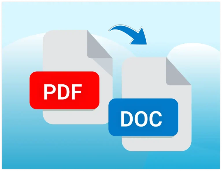 PDF to Word conversion illustration