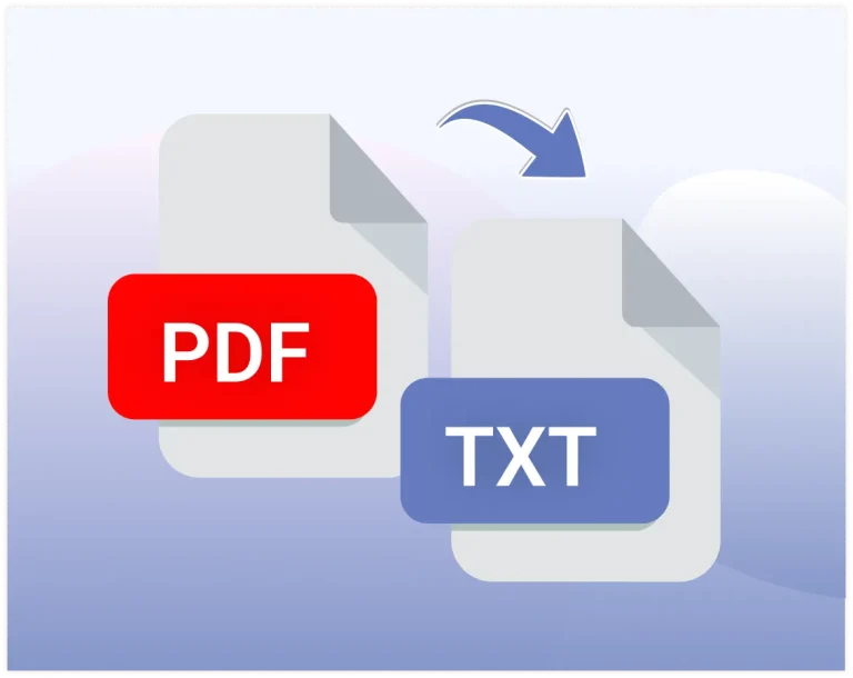 PDF to text conversion illustration