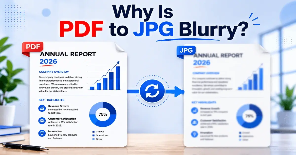 Why is PDF to JPG blurry